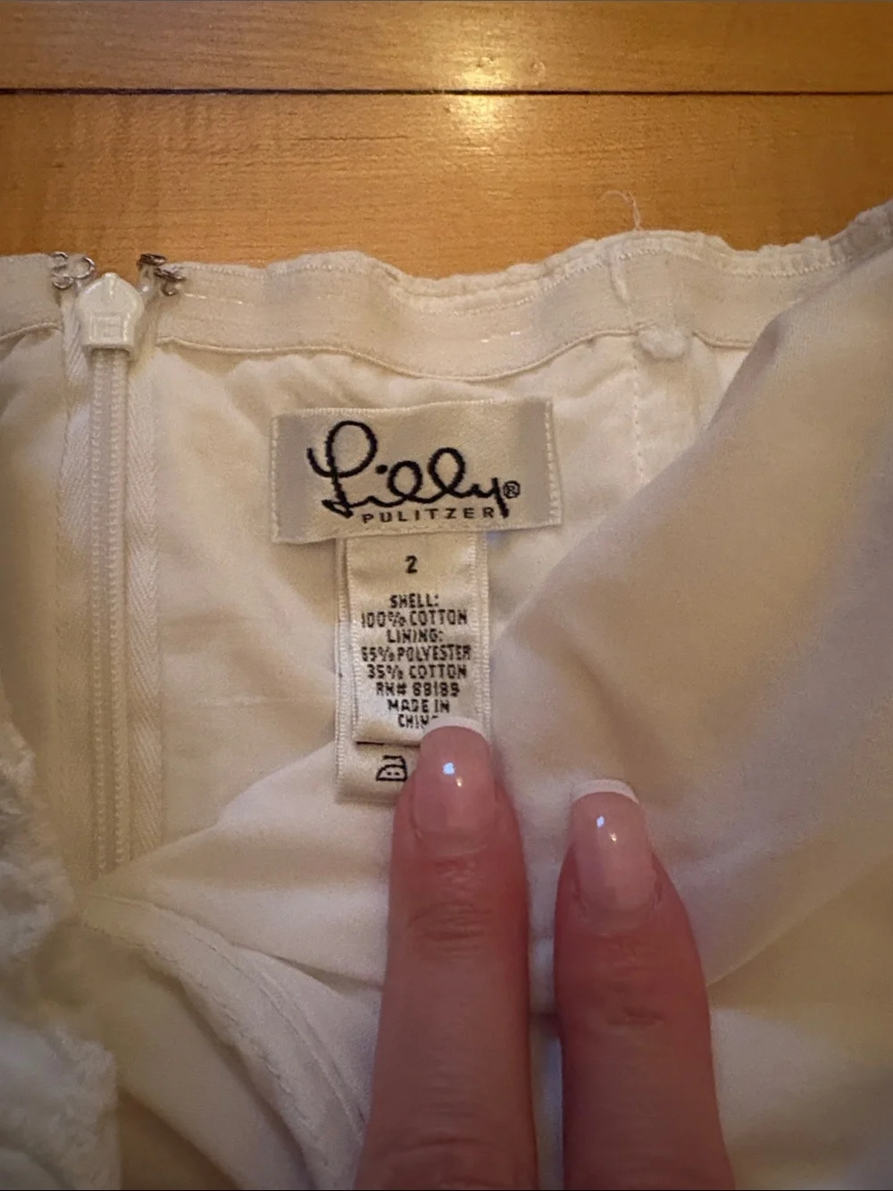 Lilly Pulitzer White Strapless Lace Dress - Picture 2 of 3
